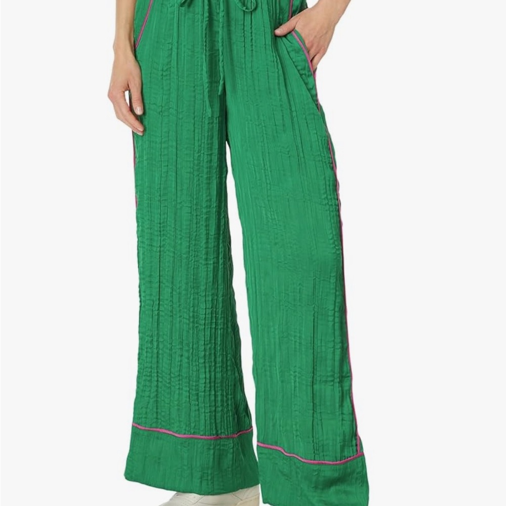 NWT Free People Satin pants xsmall